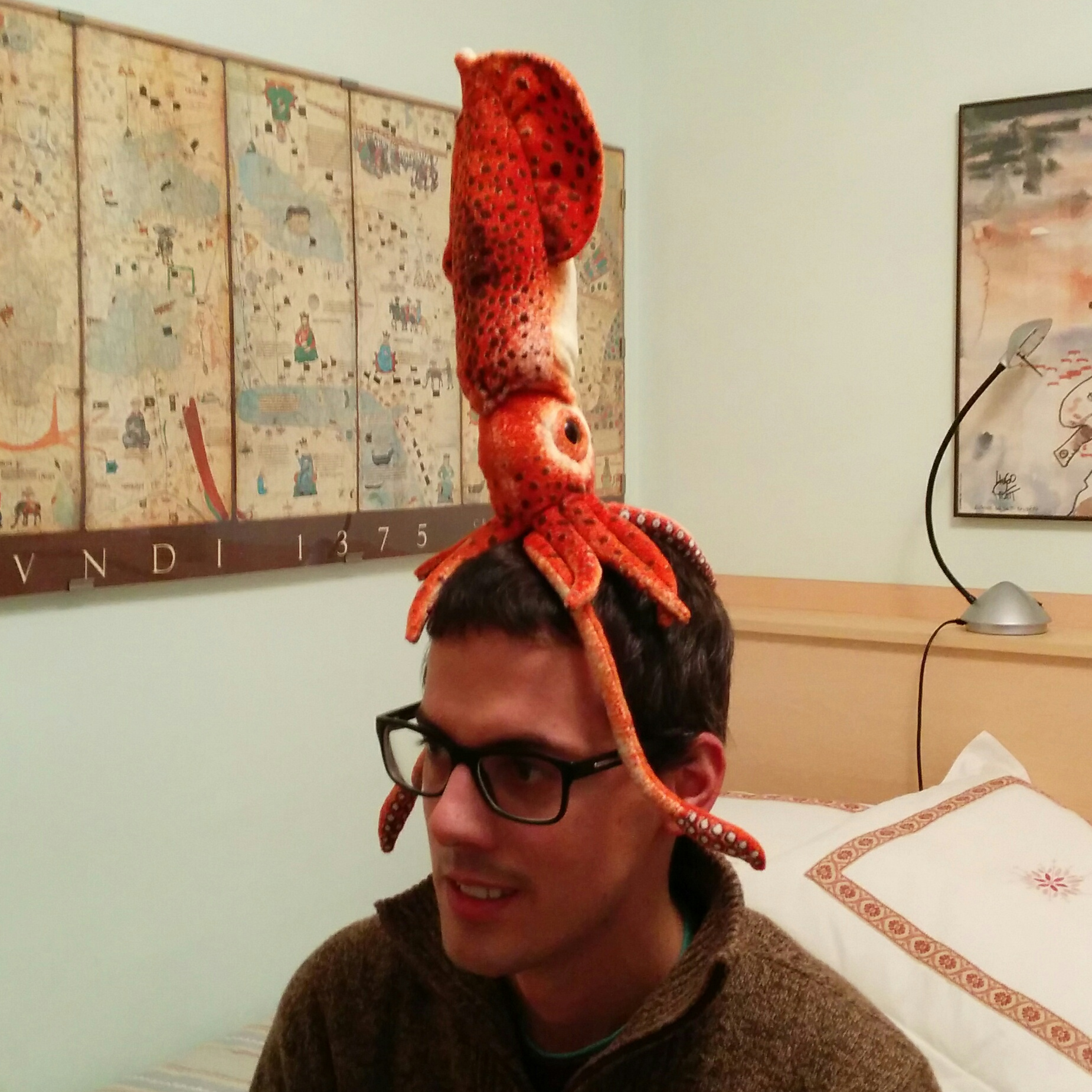 Me with a squid on my head